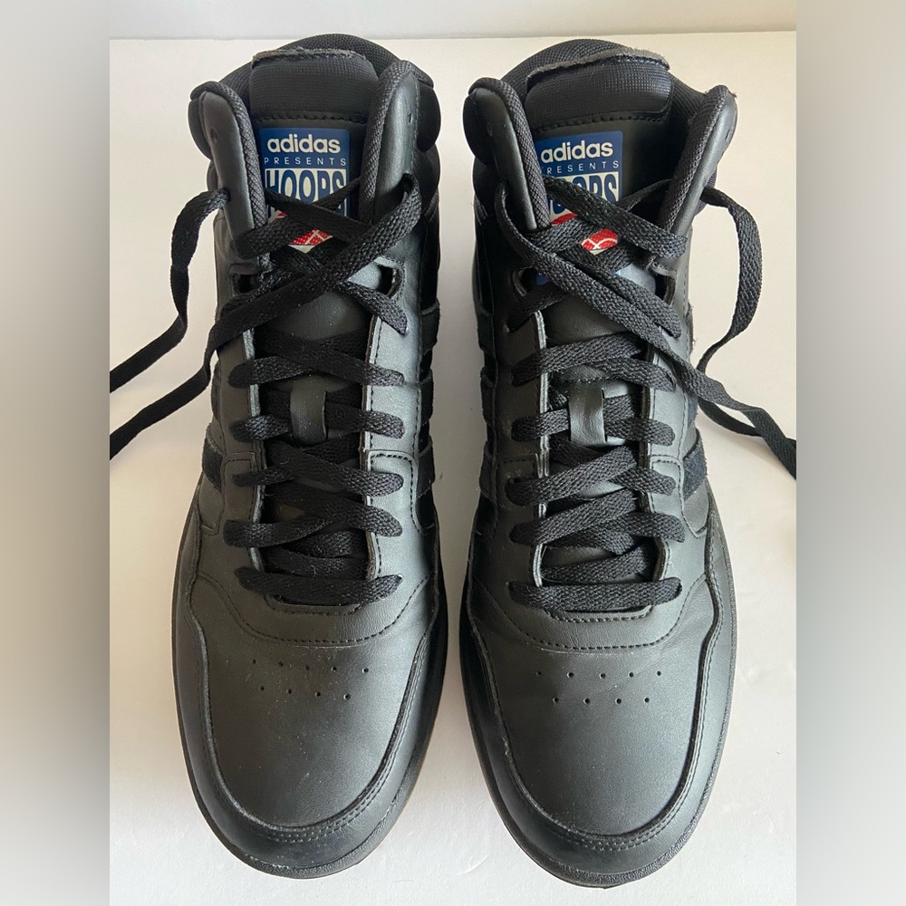 Black Adidas Hoops 3.0 Classic Shoes (US Men’s Size 10)